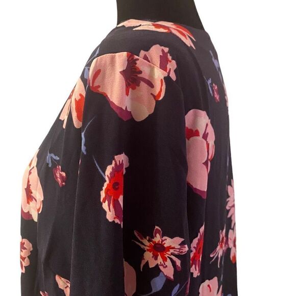 Mudpie‎ Navy Blue Floral Midi Dress - Picture 6 of 11